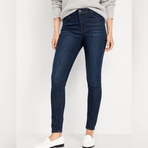 Old Navy Dark Wash Mid Rise Pop Icon Skinny Jeans 8